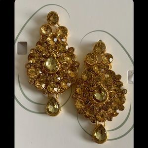 Studded drop Jhumki set